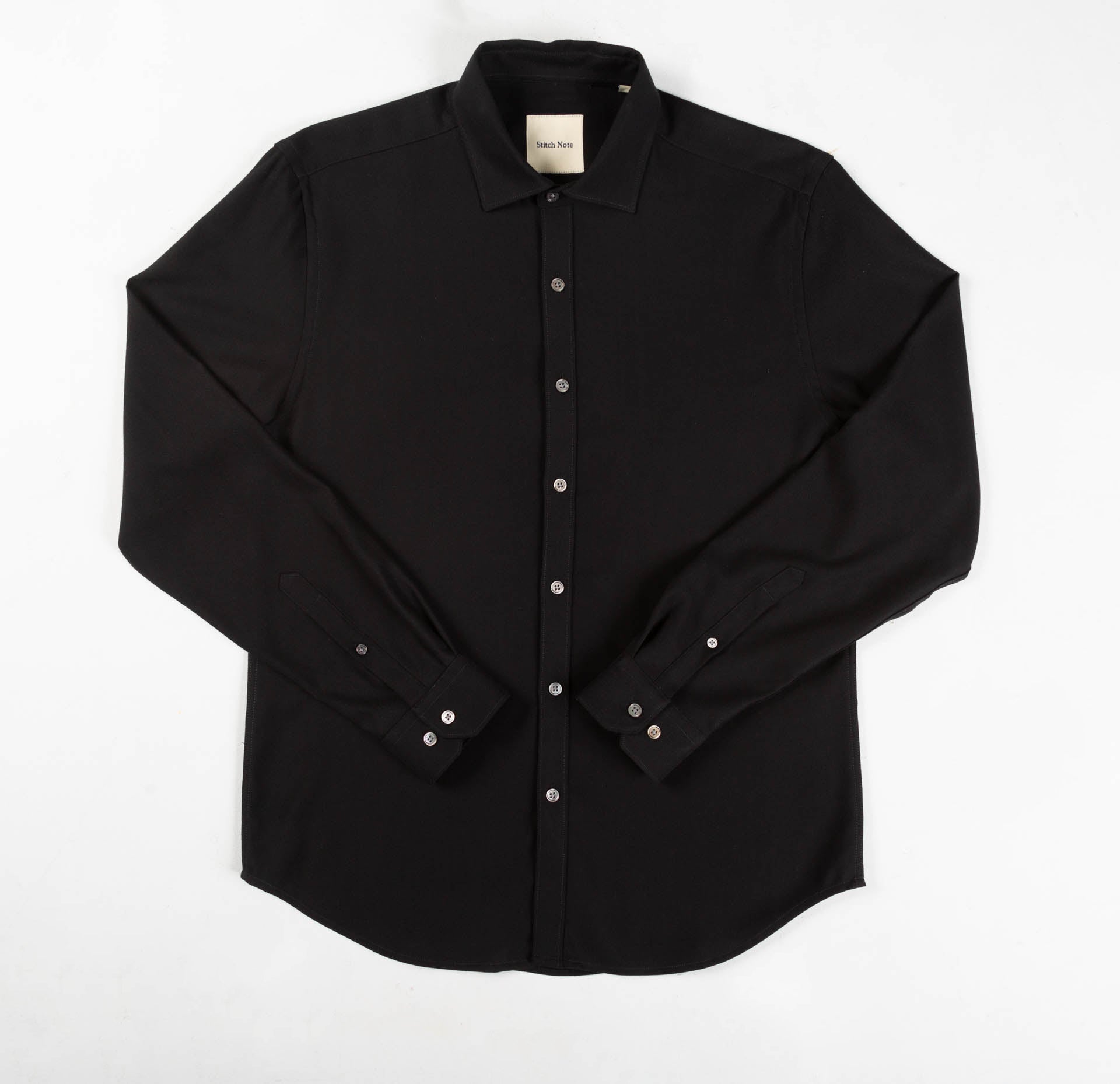 LUXE BLACK CLASSIC LONG SLEEVE SHIRT