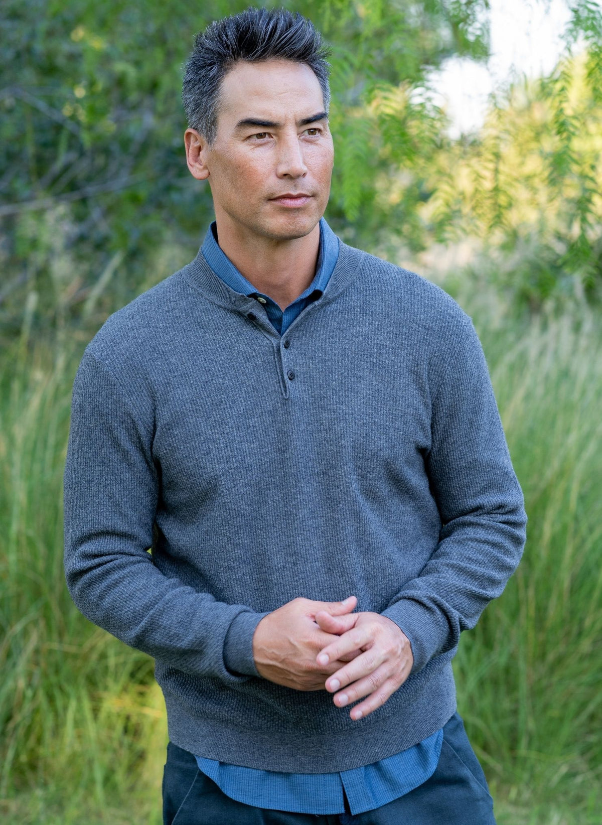 HENLEY SWEATER - Stitch Note